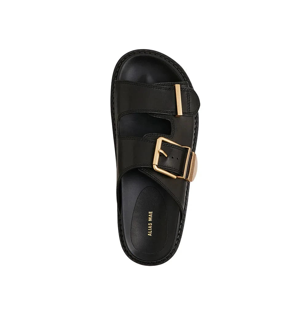 Alias Mae Sandals Alias Mae | Panama Sandal - Black Leather