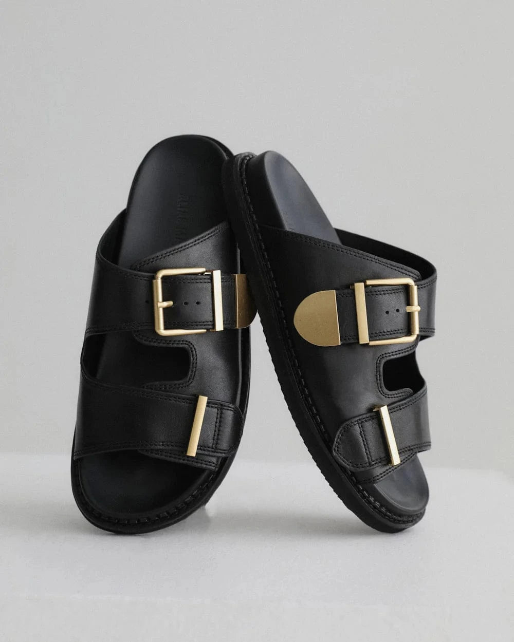 Alias Mae Sandals Alias Mae | Panama Sandal - Black Leather