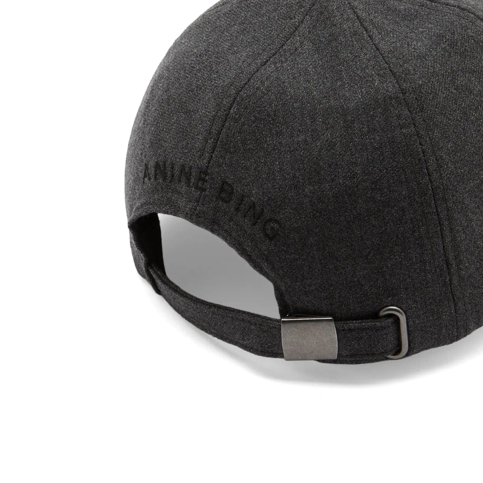 Anine Bing Hats/Headpieces Jeremy Baseball Cap AB - Dark Heather Grey Wool *Pre-order*