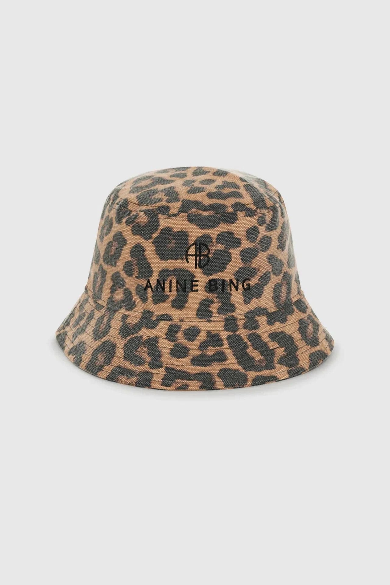 Anine Bing Hats/Headpieces Nicks Bucket Hat - Black and Brown Leopard