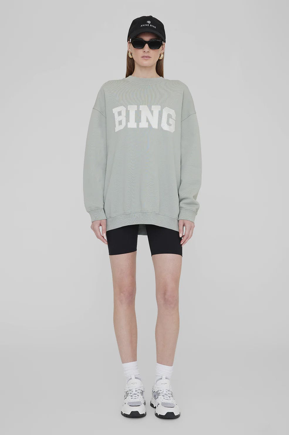 Anine Bing Sweaters Anine Bing | Tyler Sweatshirt Satin Bing