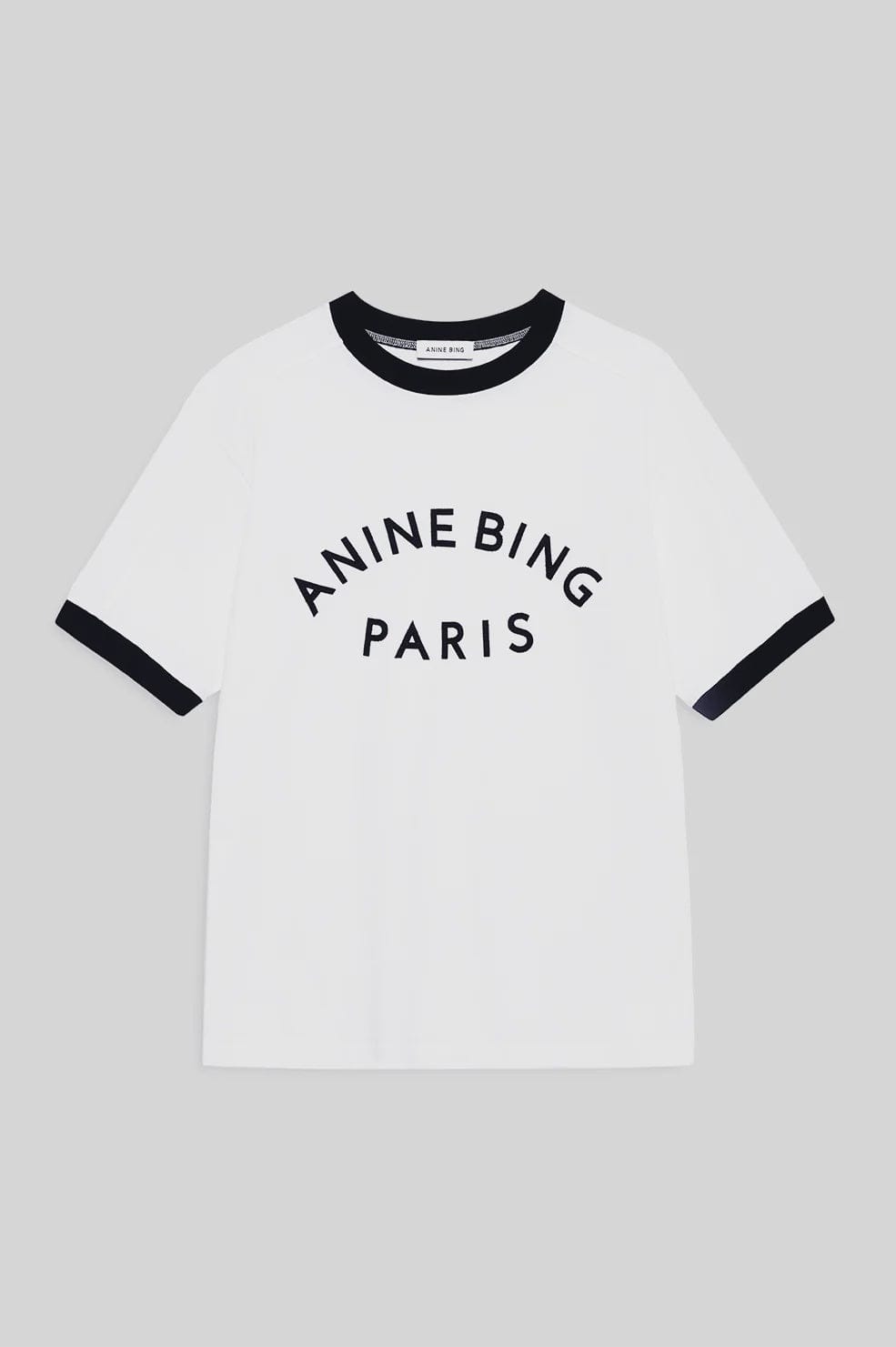 Anine Bing Tees Jaylin Tee Paris - Ivory *Pre-order*