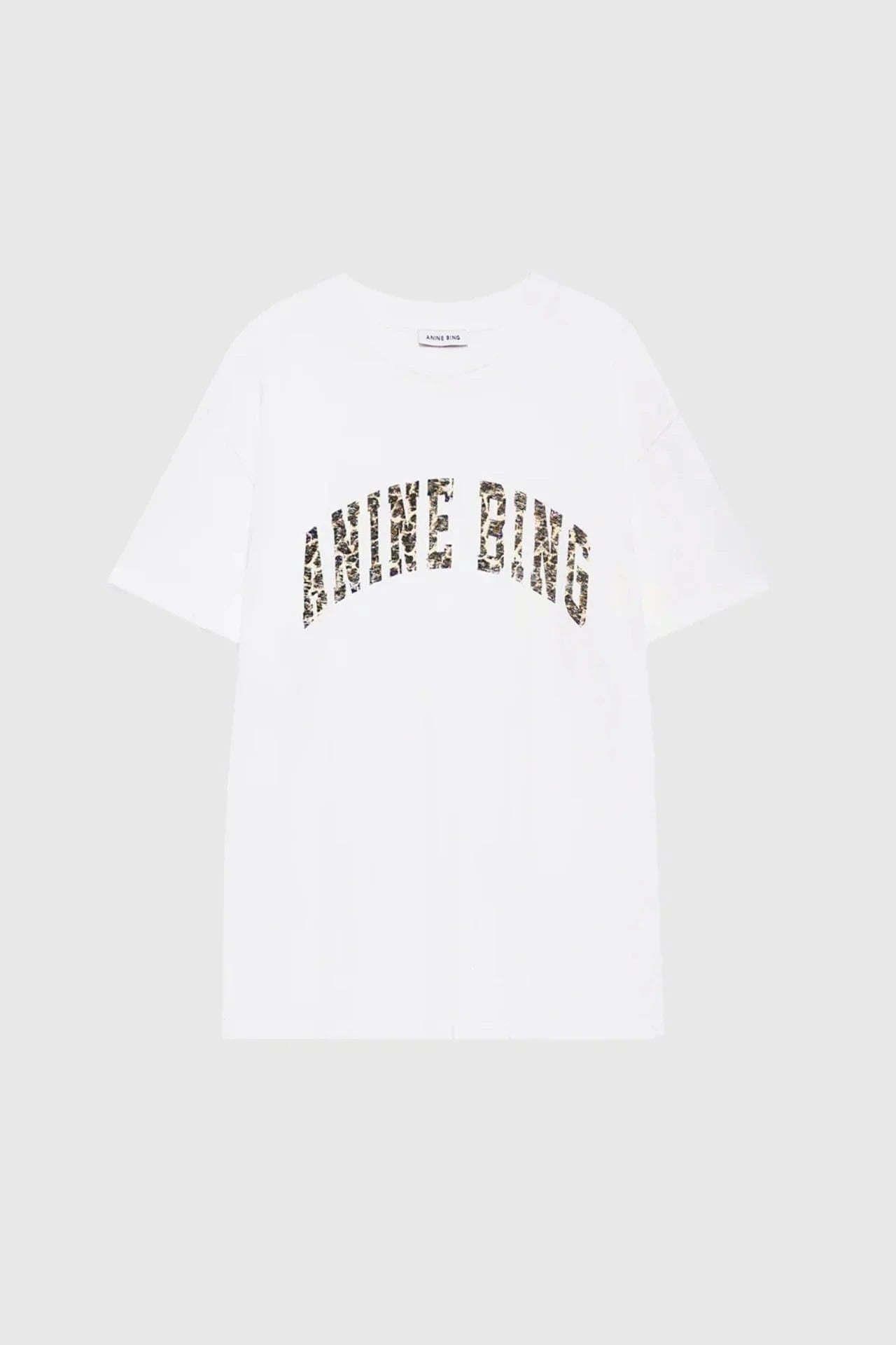 Anine Bing Tees Walker Tee - Leopard Ivory