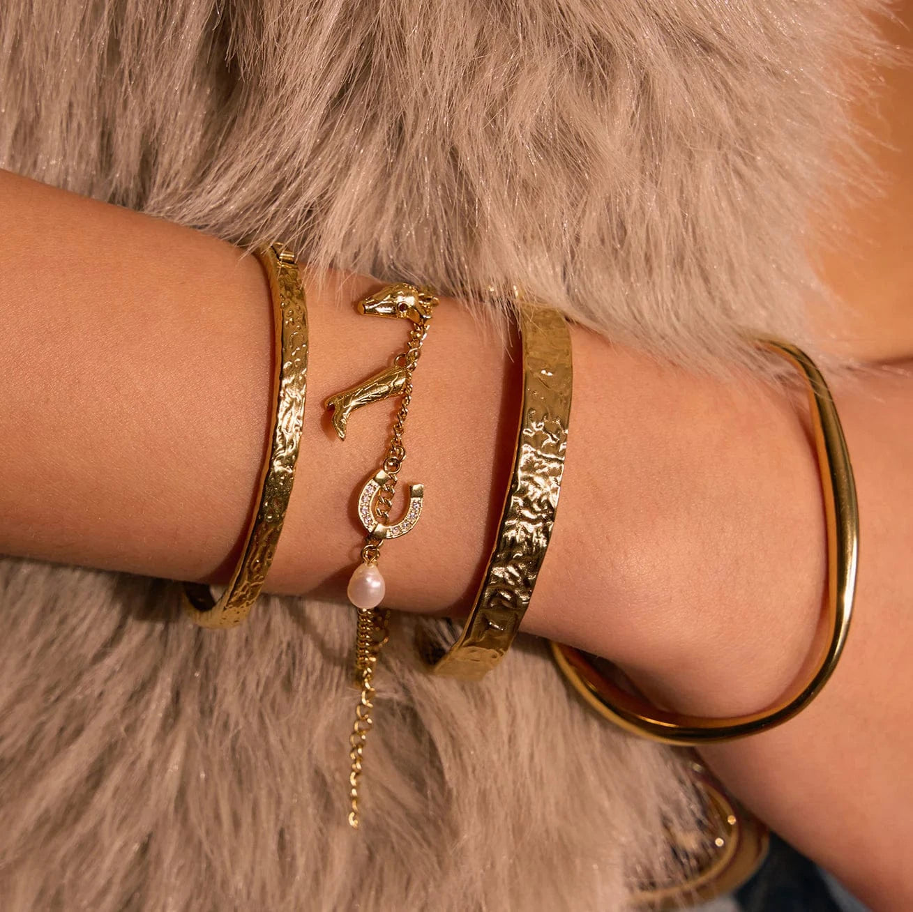 Arms Of Eve Bracelets Arms Of Eve | Rodeo Gold Charm Bracelet