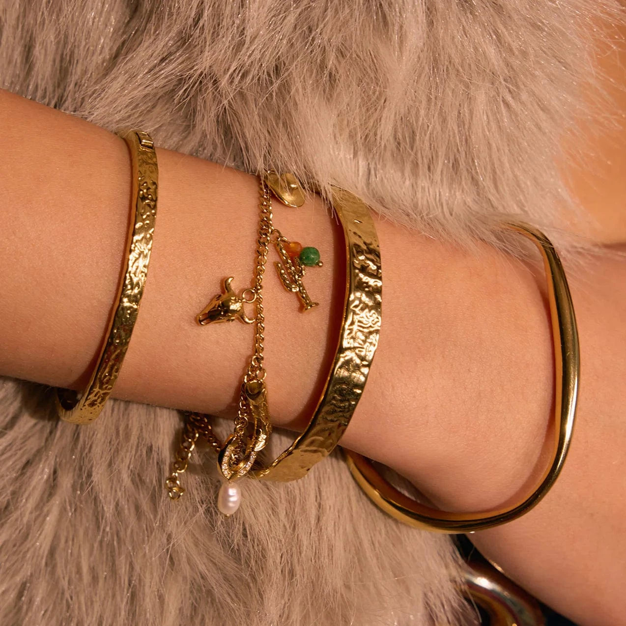 Arms Of Eve Bracelets Arms Of Eve | Rodeo Gold Charm Bracelet
