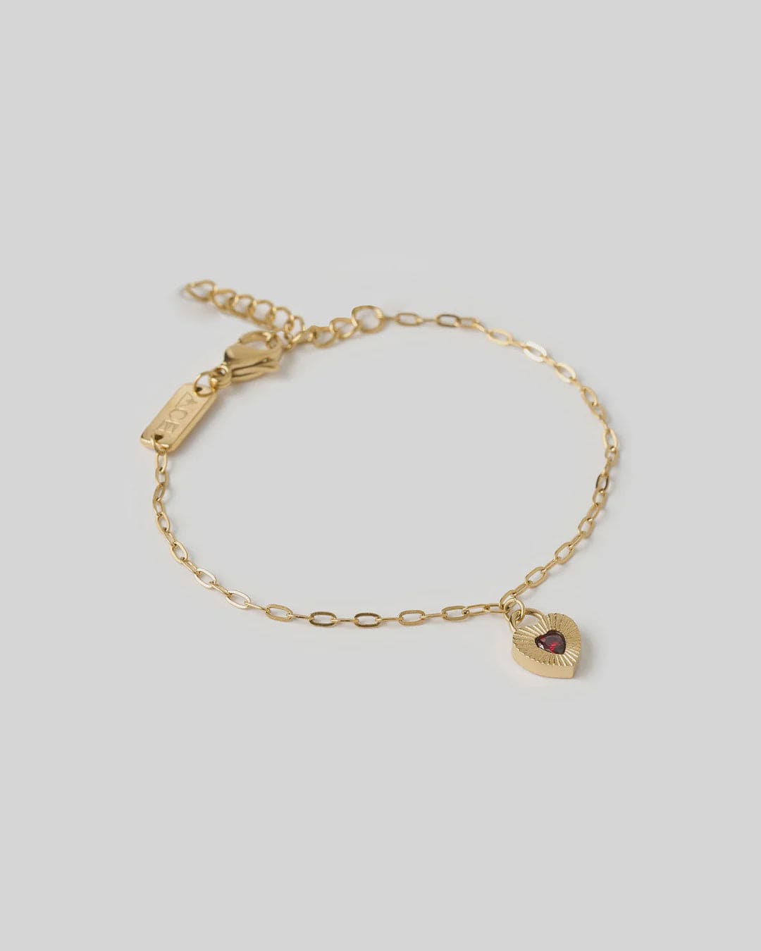 Arms Of Eve Bracelets Ruby Heart Bracelet - Red