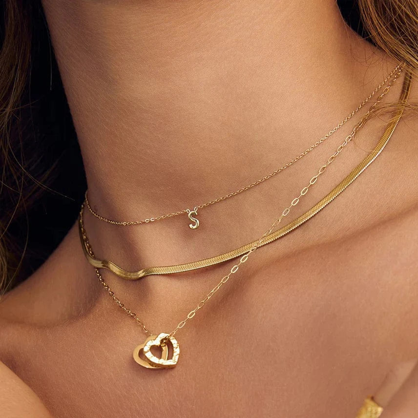Arms Of Eve Necklaces Arms Of Eve | Mini Initial Gold Necklace