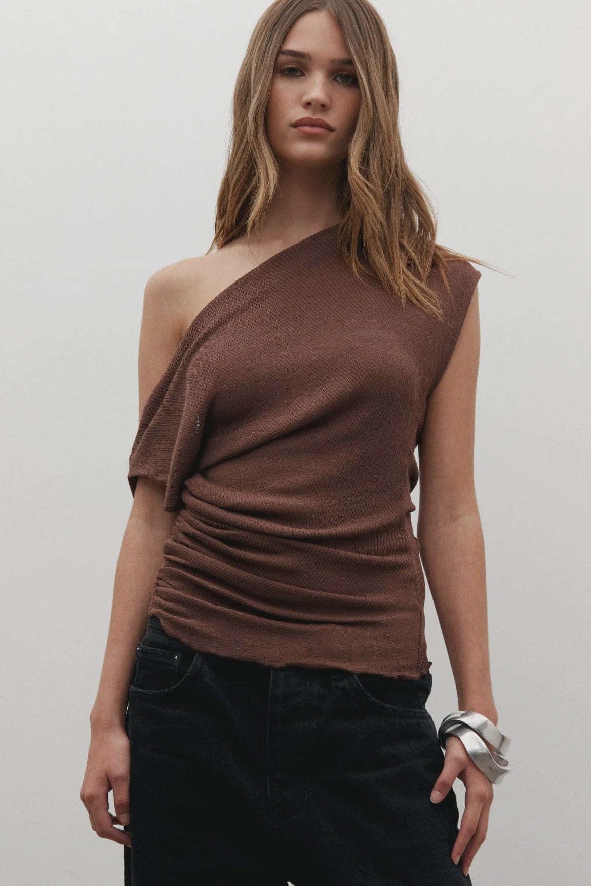 Bayse Brand Tops Amaya Top - Bark