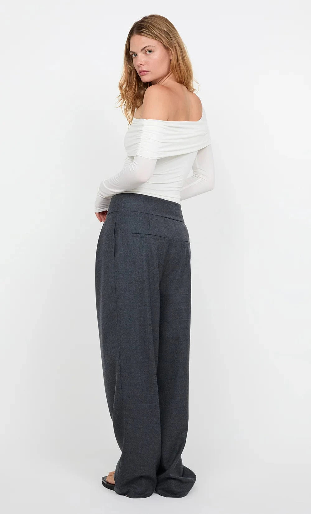 Bec + Bridge Tops - Long Sleeve Bec + Bridge | Tillie Drape Top - White