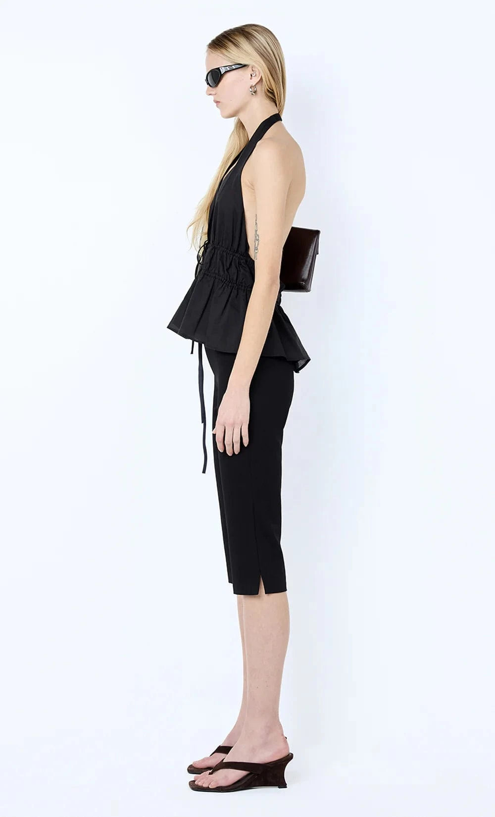 Bec + Bridge Tops Lynna Halter Top - Black