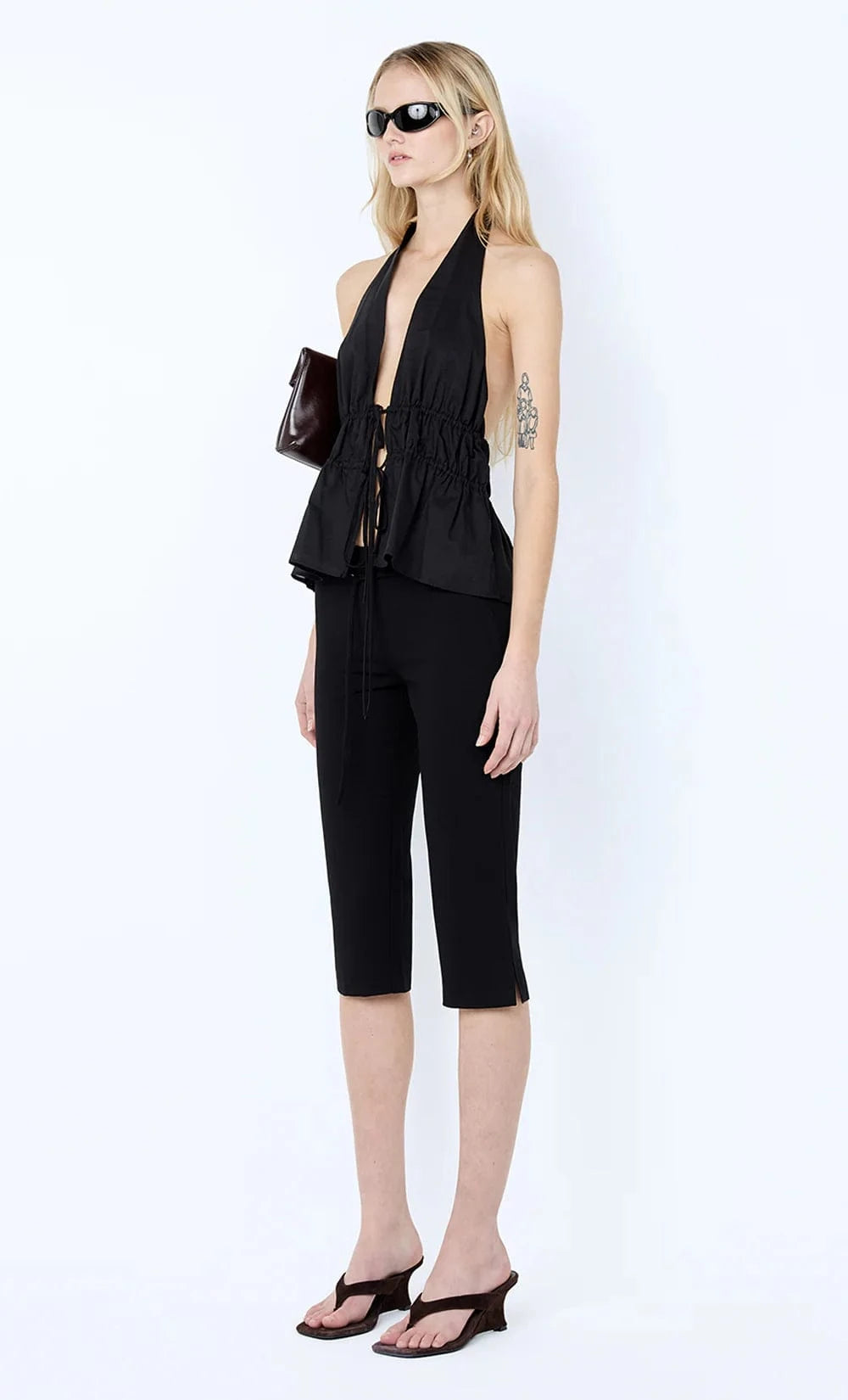 Bec + Bridge Tops Lynna Halter Top - Black