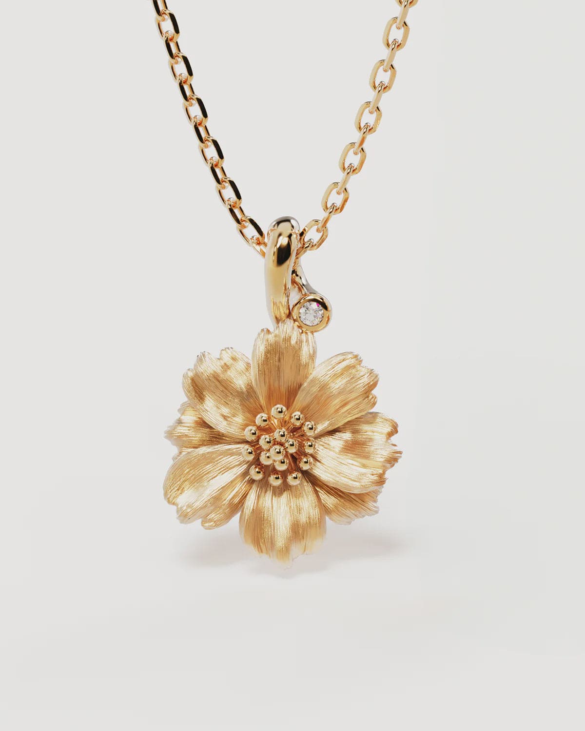 By Charlotte Necklaces Birth Flower Necklace - Cosmos/October