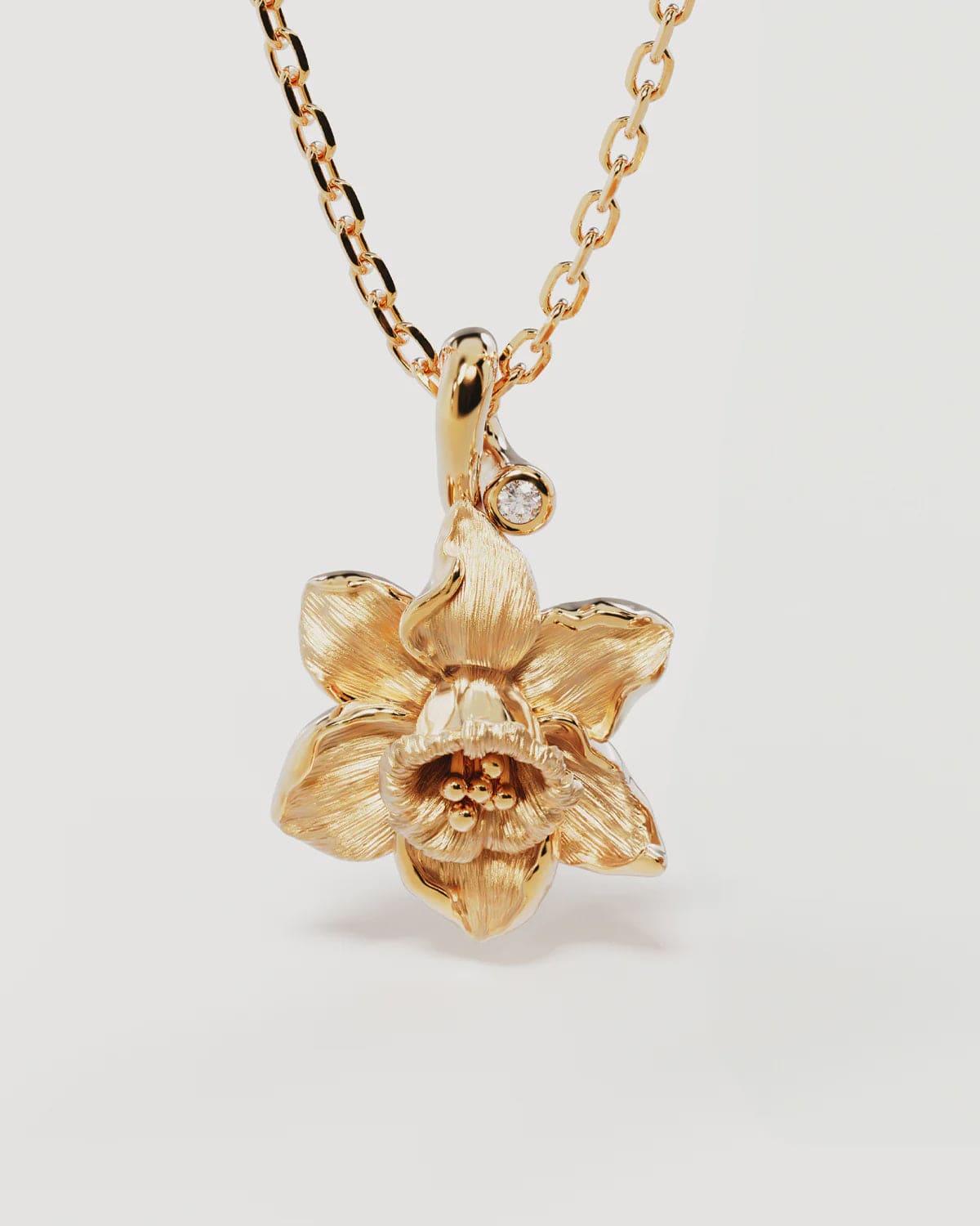 By Charlotte Necklaces Birth Flower Necklace - Daffodil/March