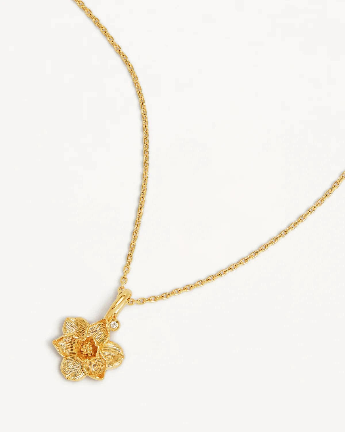 By Charlotte Necklaces Birth Flower Necklace - Narcissus/December