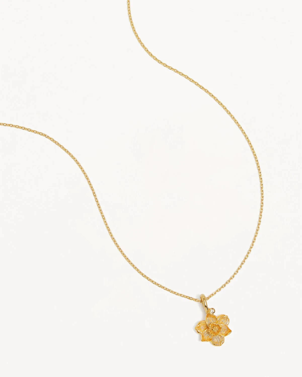 By Charlotte Necklaces Birth Flower Necklace - Narcissus/December