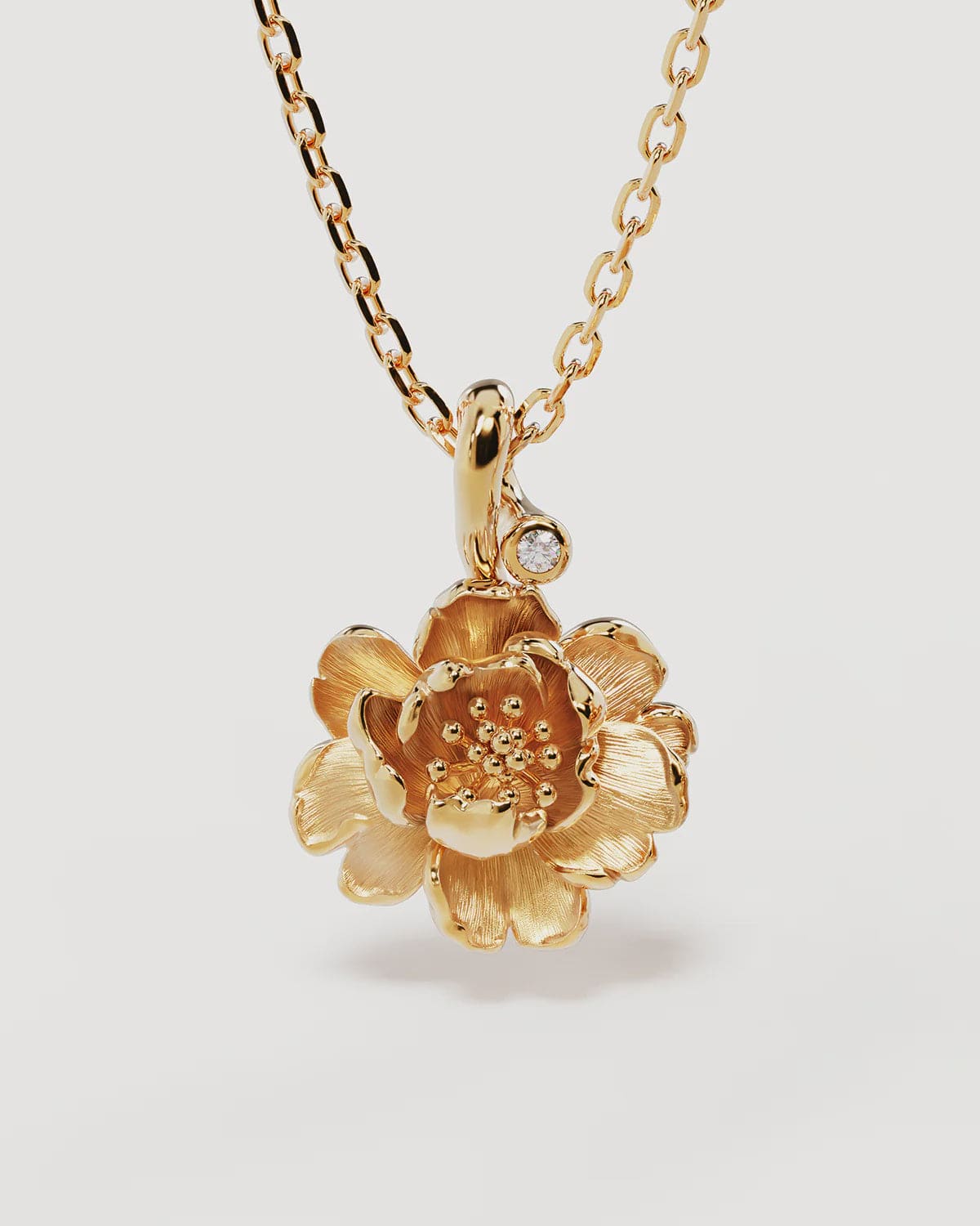 By Charlotte Necklaces Birth Flower Necklace - Peony/November