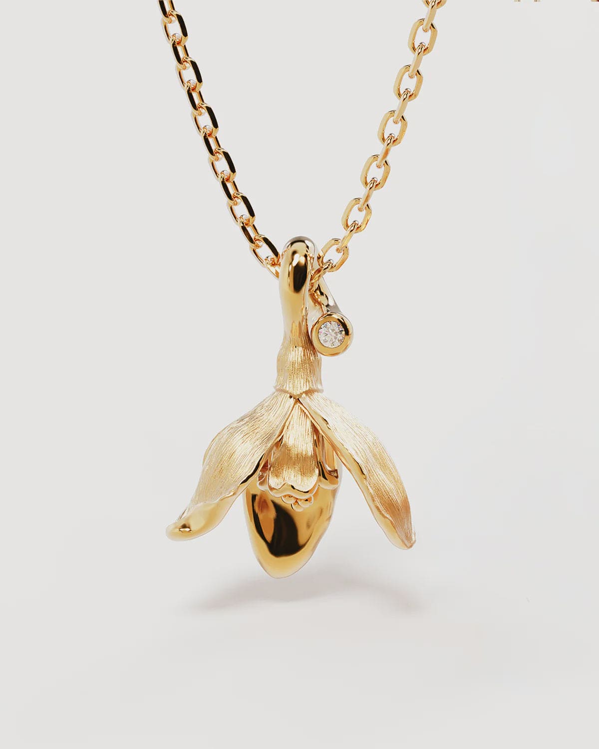 By Charlotte Necklaces Birth Flower Necklace - Snowdrop/January