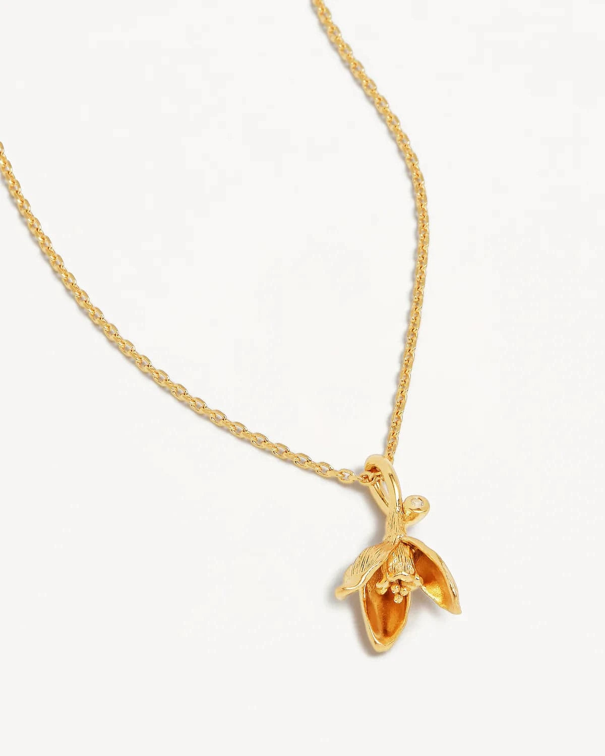 By Charlotte Necklaces Birth Flower Necklace - Snowdrop/January