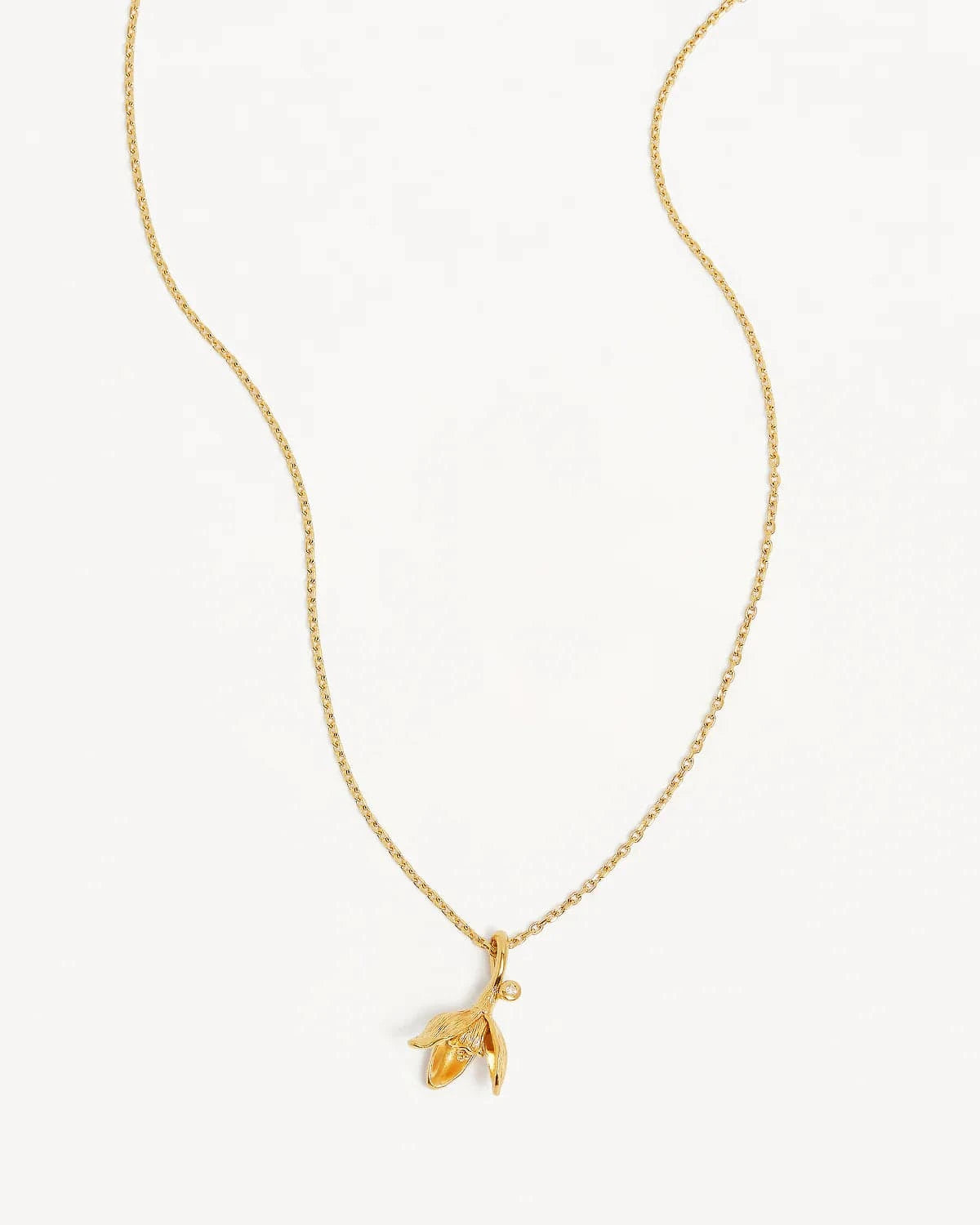 By Charlotte Necklaces Birth Flower Necklace - Snowdrop/January