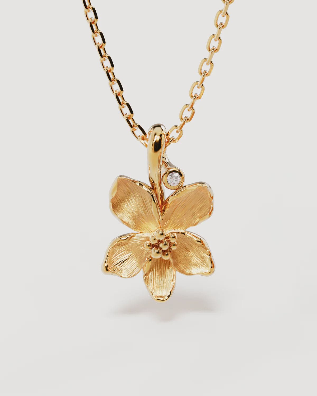 By Charlotte Necklaces Birth Flower Necklace - Violet/February