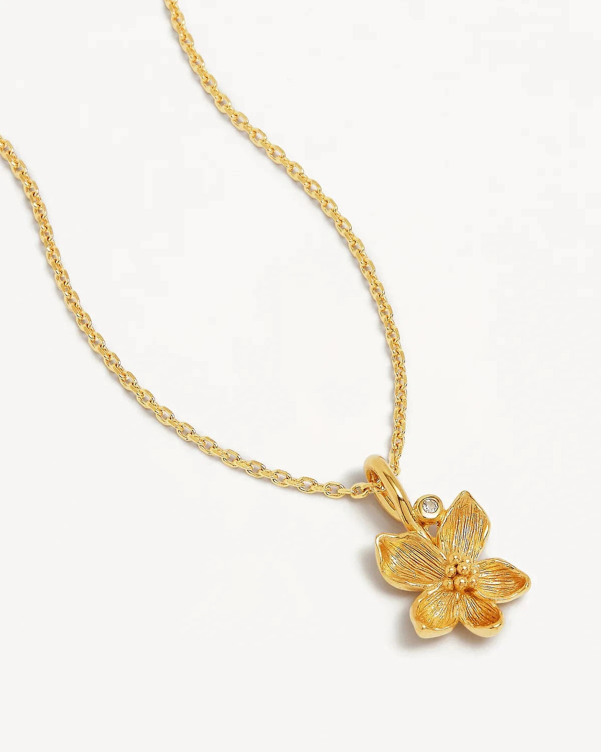By Charlotte Necklaces Birth Flower Necklace - Violet/February