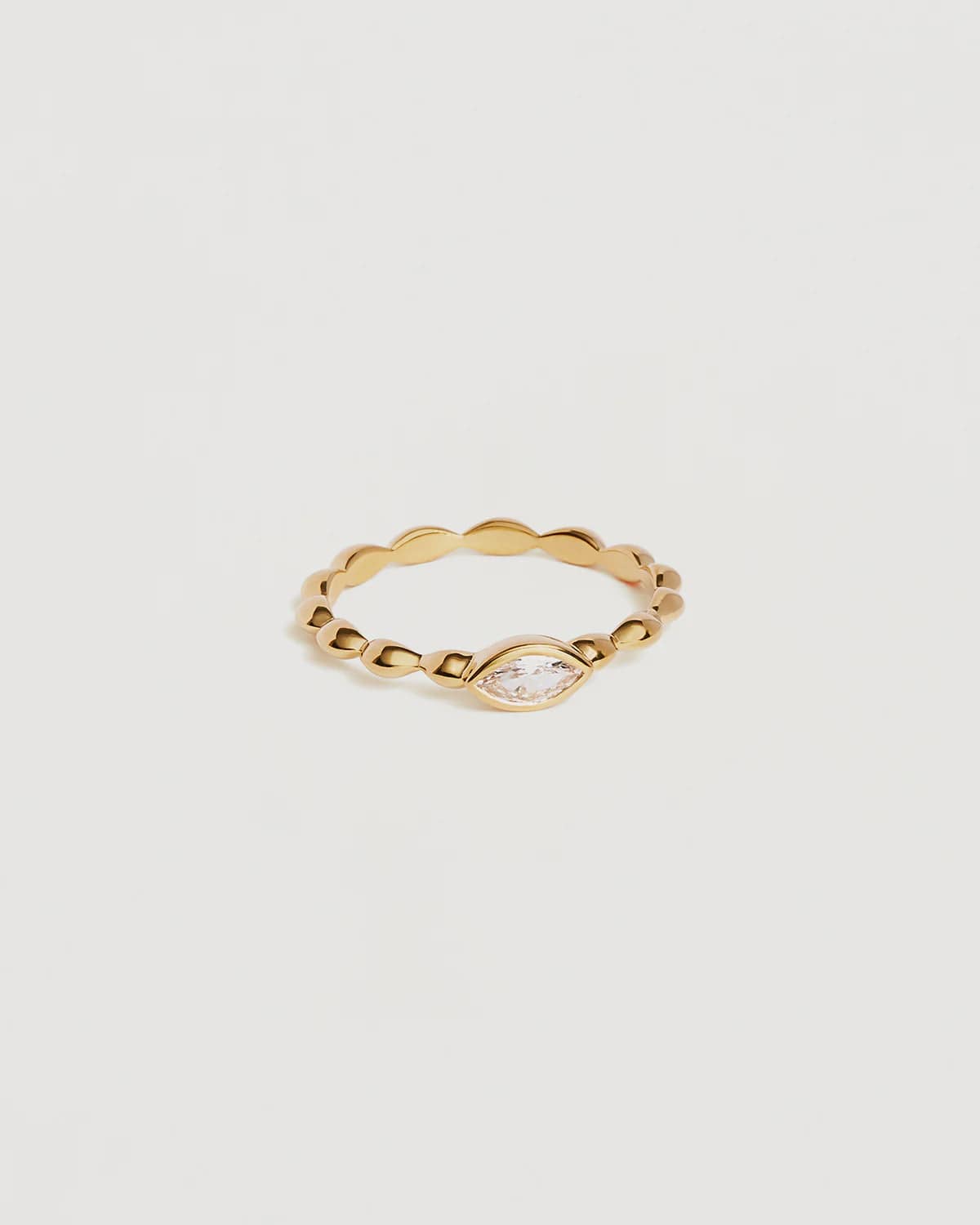 By Charlotte Rings By Charlotte | Lucky Eye Ring - 18k Gold Vermeil