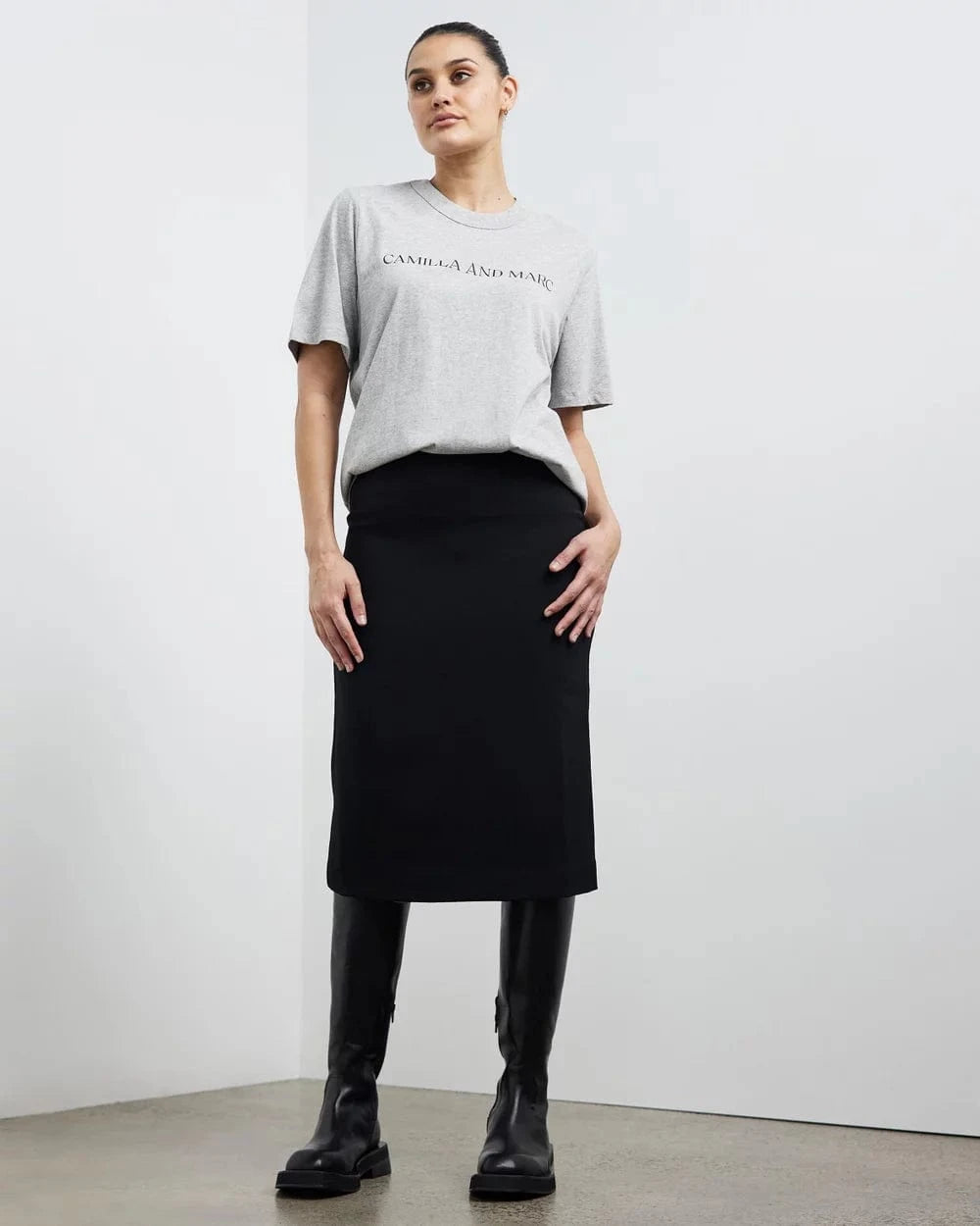 Camilla & Marc Tees Asher Tee - Grey Marle