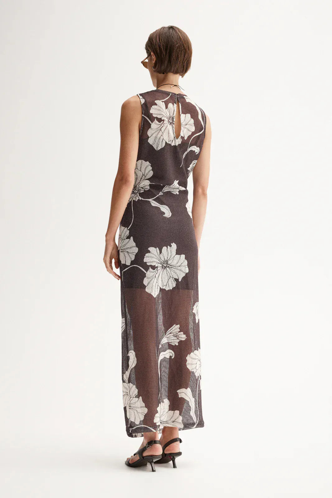 Elka Collective Dresses - Event Lilian Maxi Dress - Chocolate Floral Print