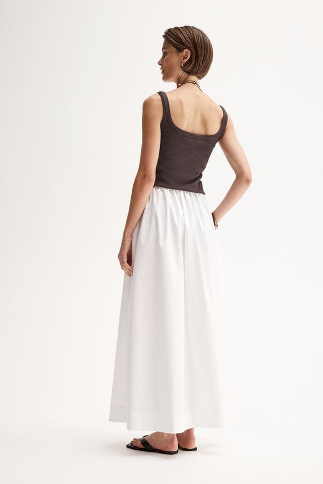 Elka Collective Skirts Sonia Maxi Skirt - White