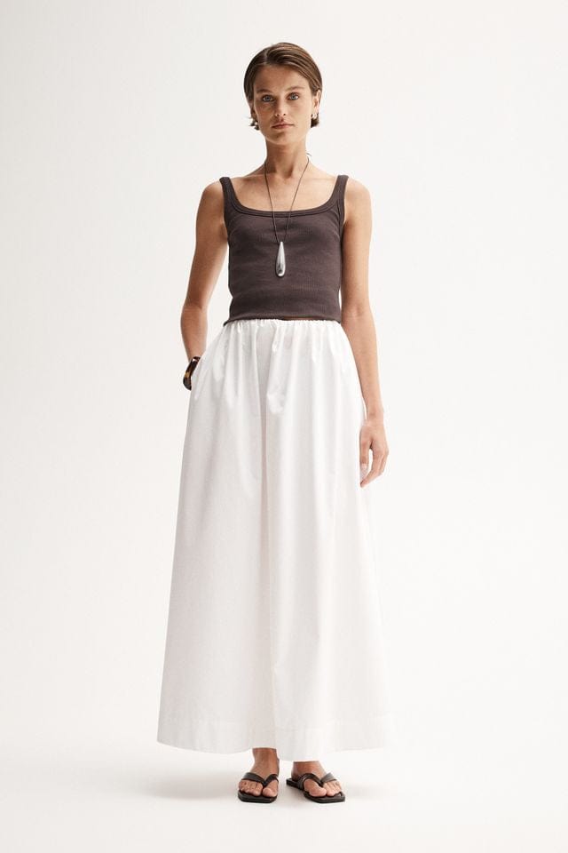 Elka Collective Skirts Sonia Maxi Skirt - White
