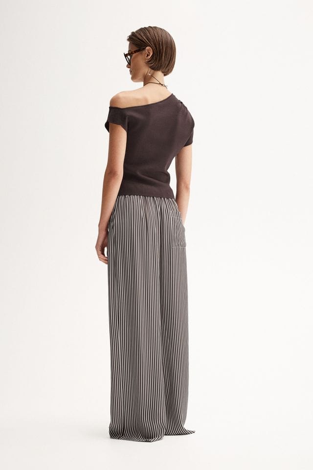 Elka Collective Tops Serena Knit Top - Chocolate