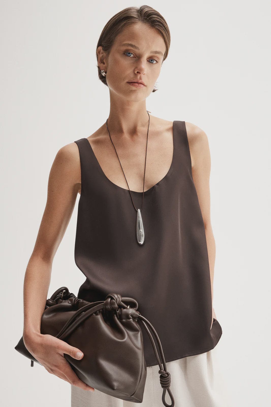Elka Collective Tops - Tanks Mina Tank - Chocolate