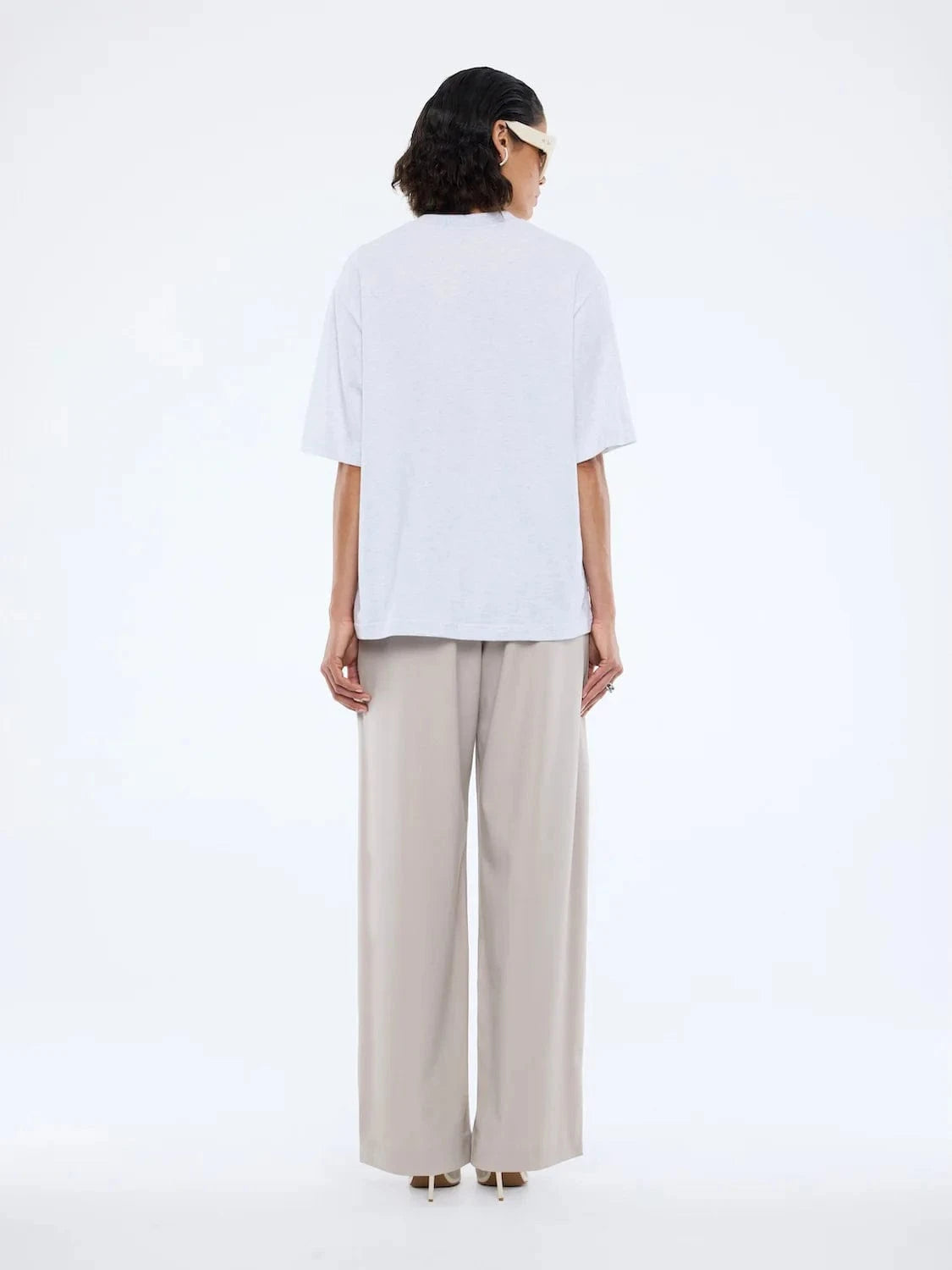 Ena Pelly Tees Pelly Collegiate Tee - White Marle
