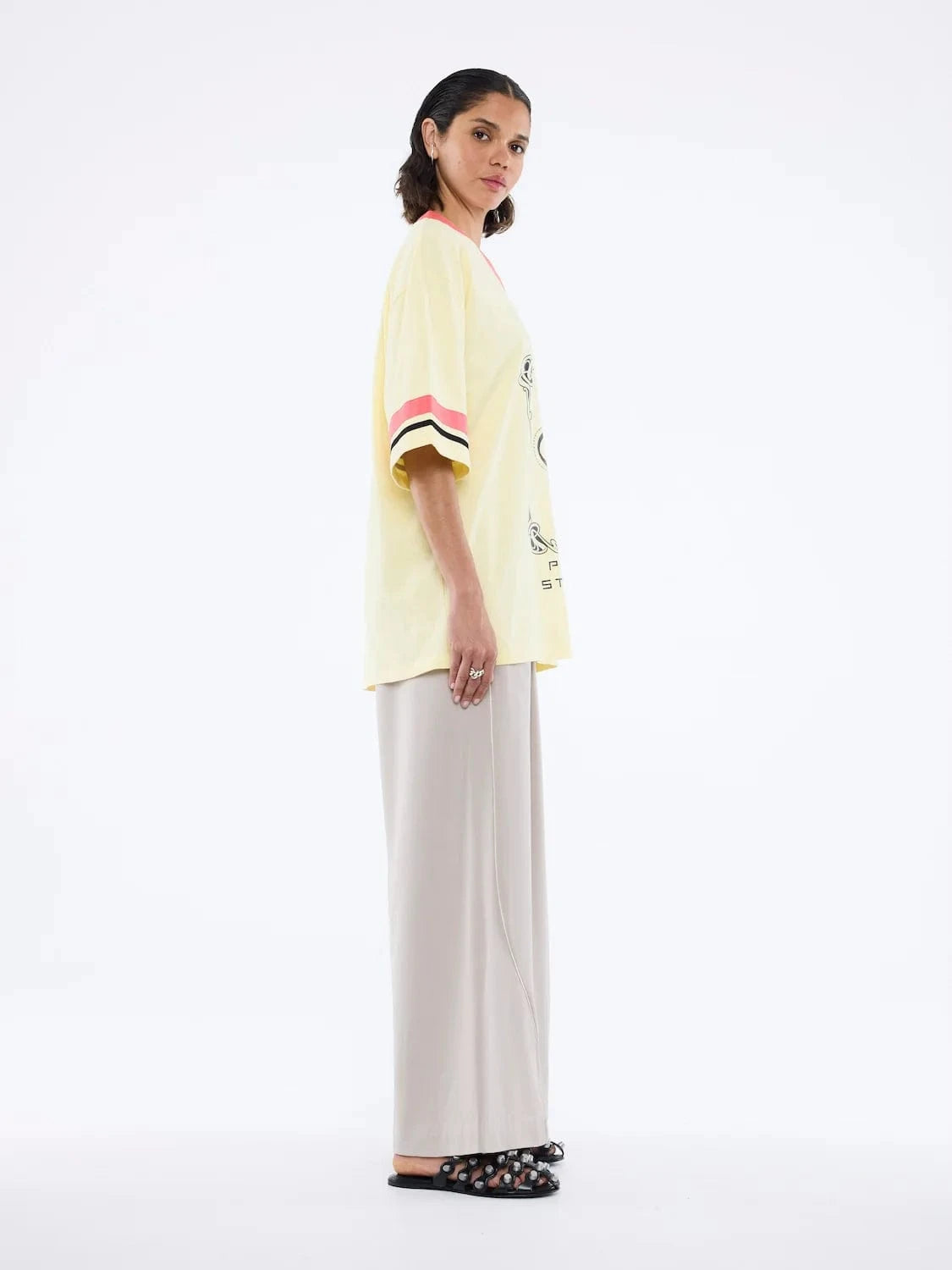 Ena Pelly Tees Snake Jersey - Panna Cotta