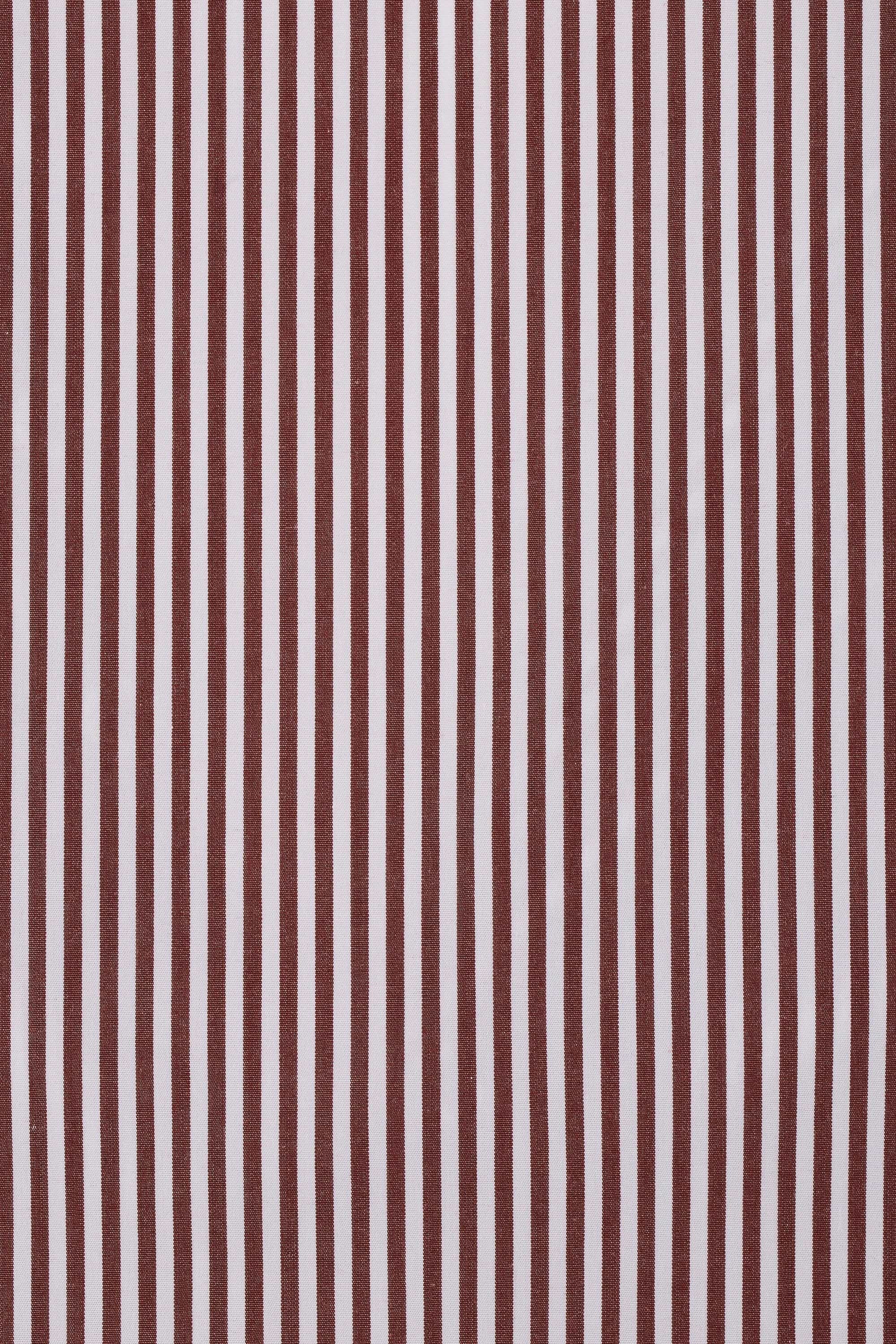 Faithfull The Brand Tops - Formal Hedda Top - Burgundy Stripe