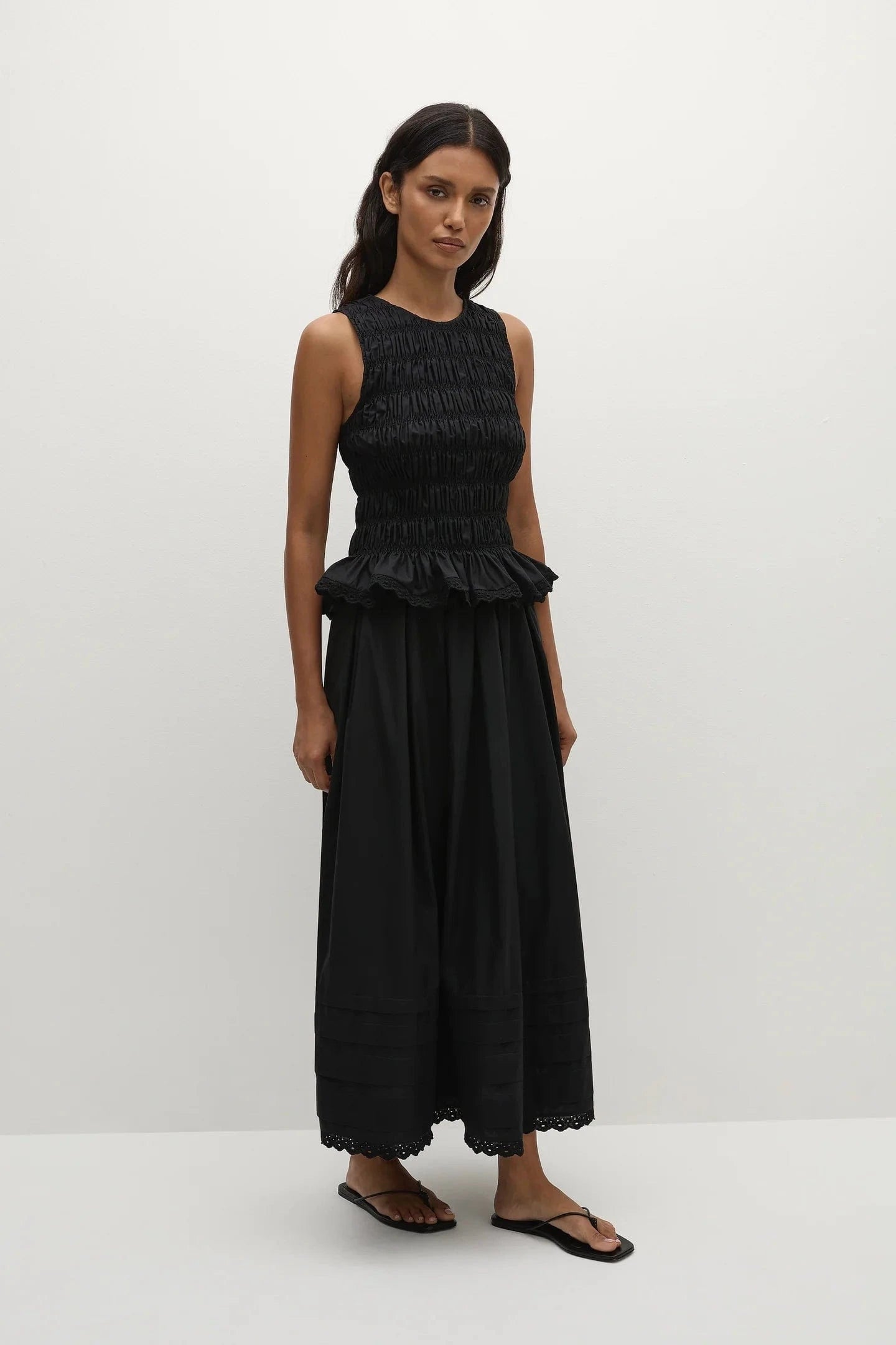 Faithfull The Brand Tops Thea Top - Black