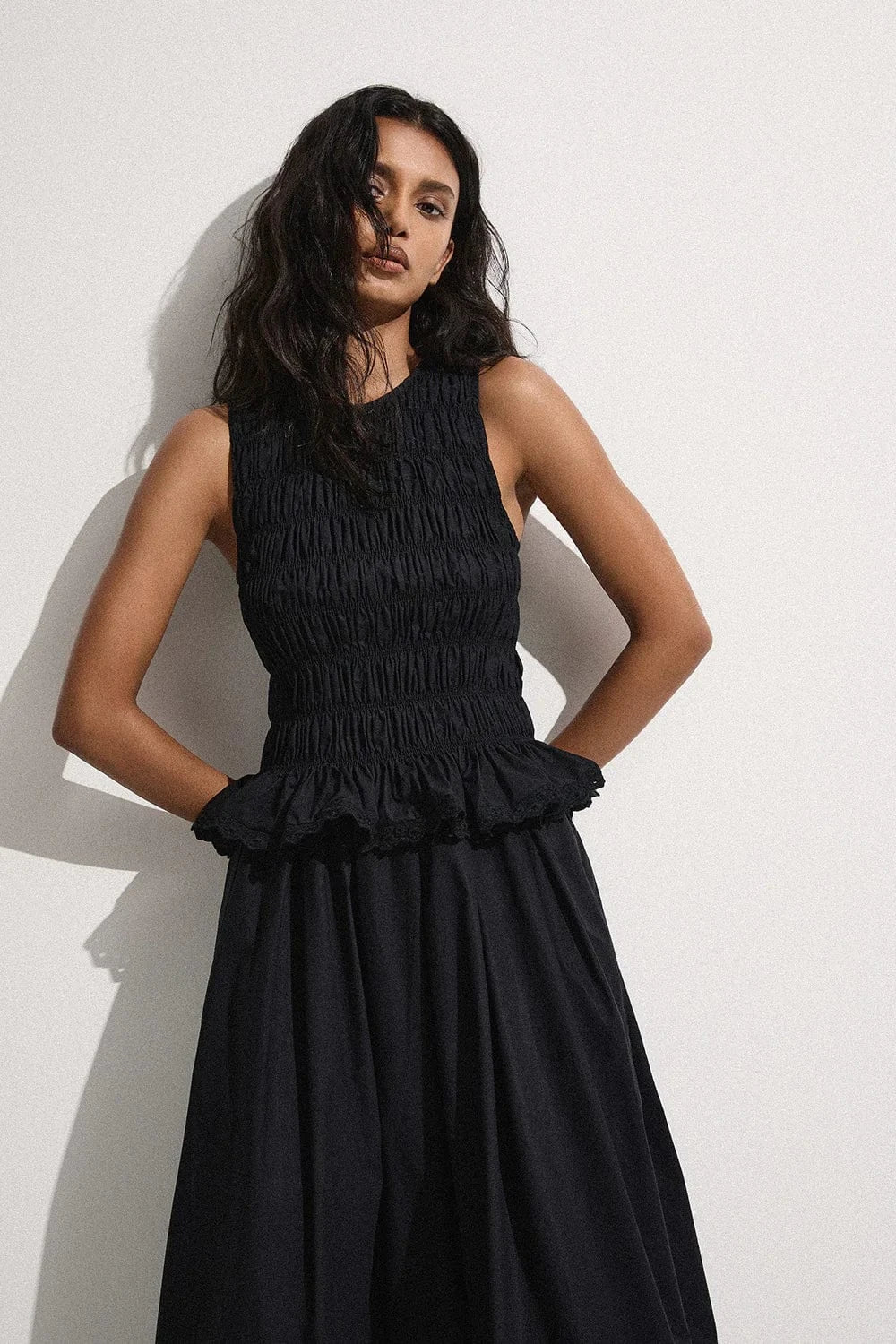 Faithfull The Brand Tops Thea Top - Black