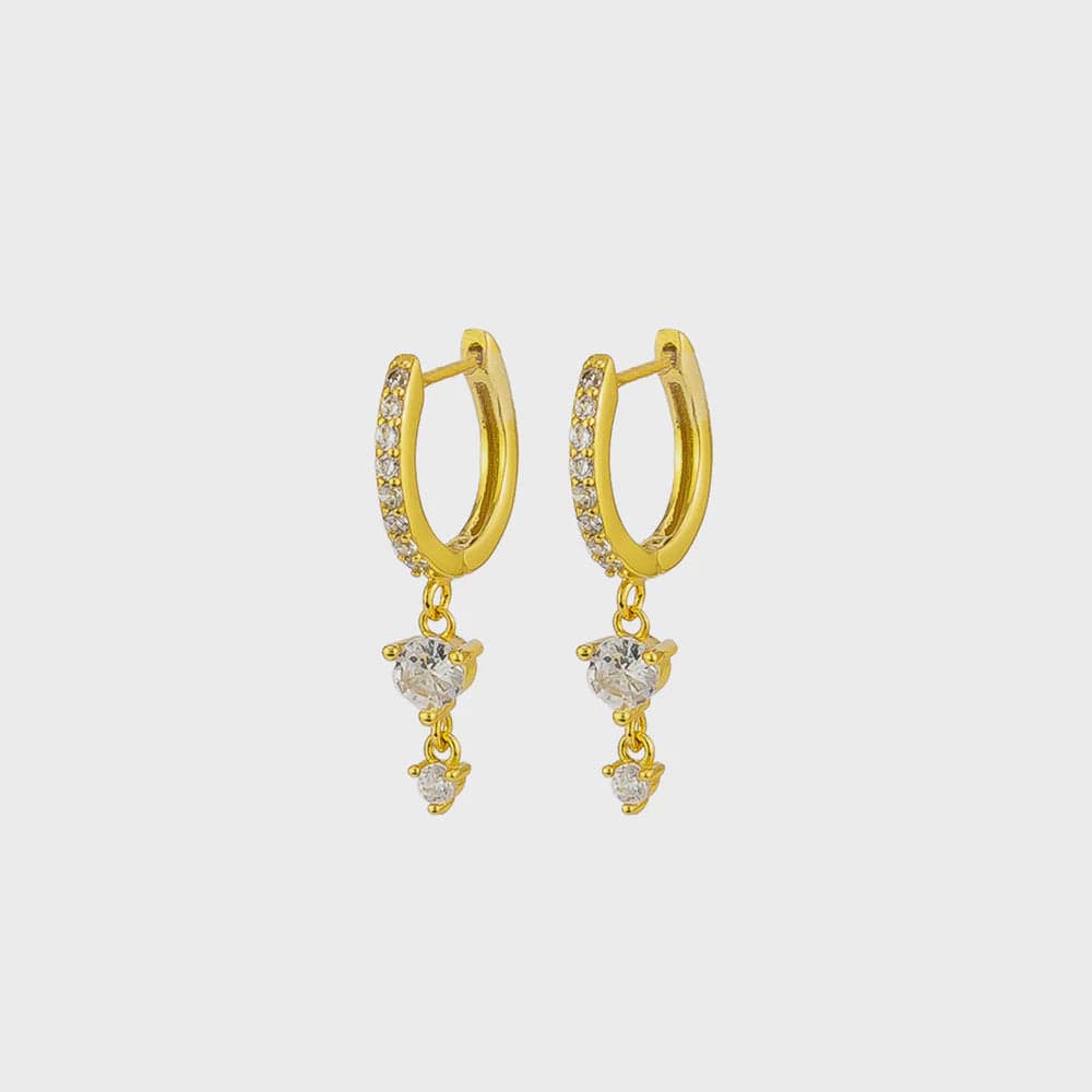 Jolie & Deen Earrings Jolie & Deen | Ally Sleepers - Crystal
