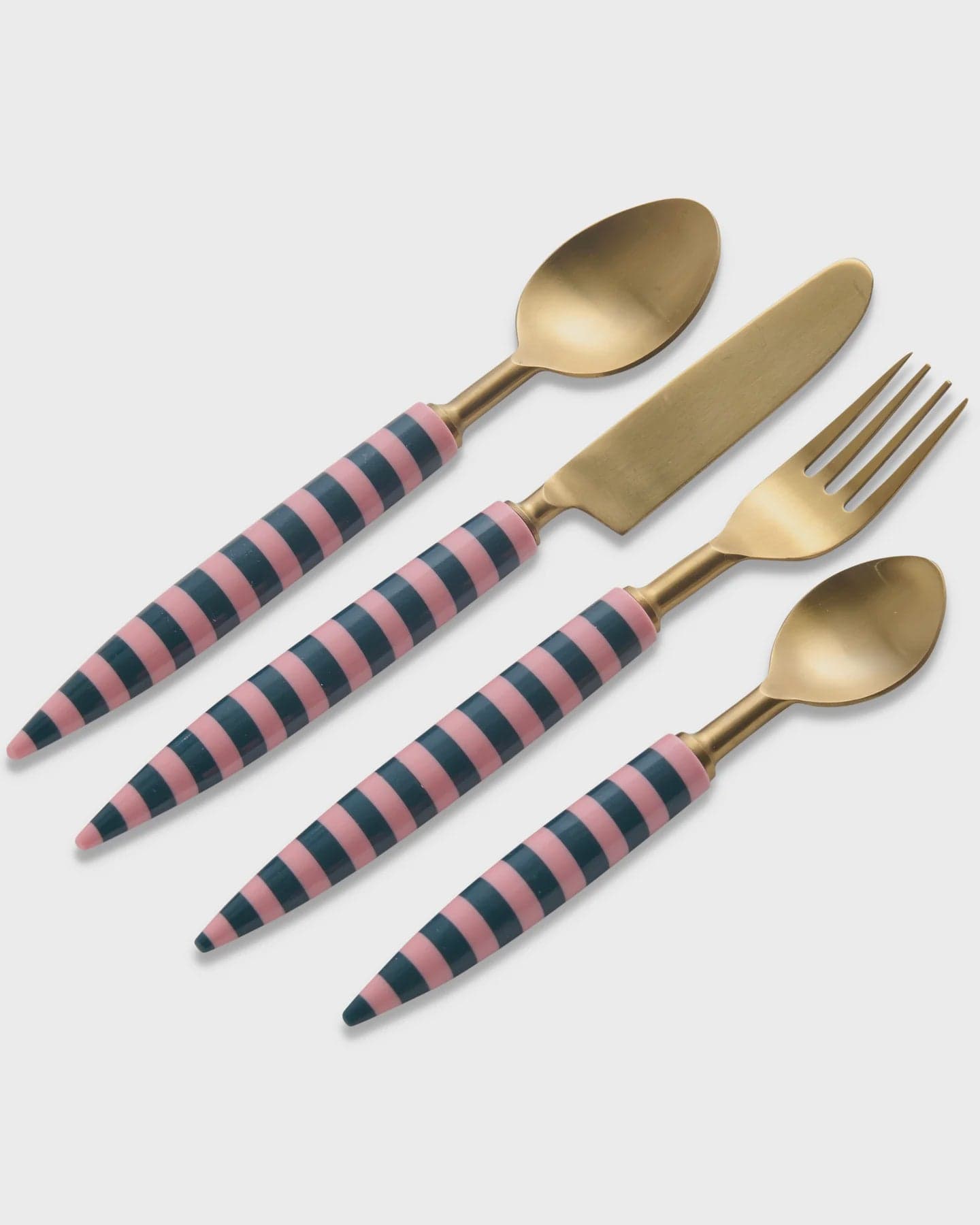 Kip & Co Cutlery Kip & Co | Florence Stripe Brasserie Cutlery Set of 2