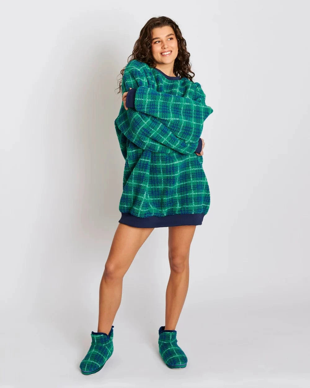 Kip & Co Footwear Sherpa Ankle Boot - Wilderness Tartan