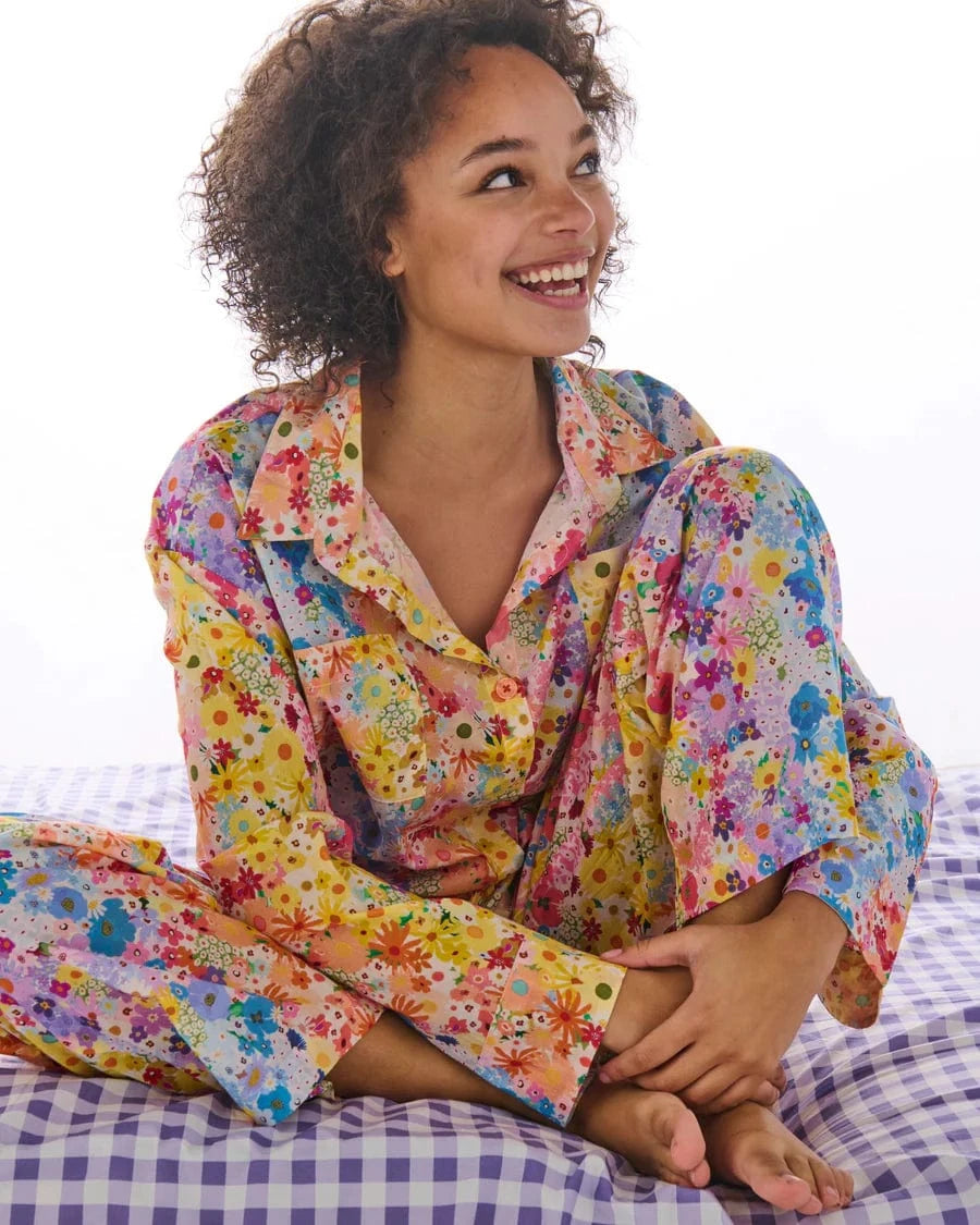 Kip & Co Sleepwear Organic Cotton Long Sleeve Shirt PJ Set - Posie Lane