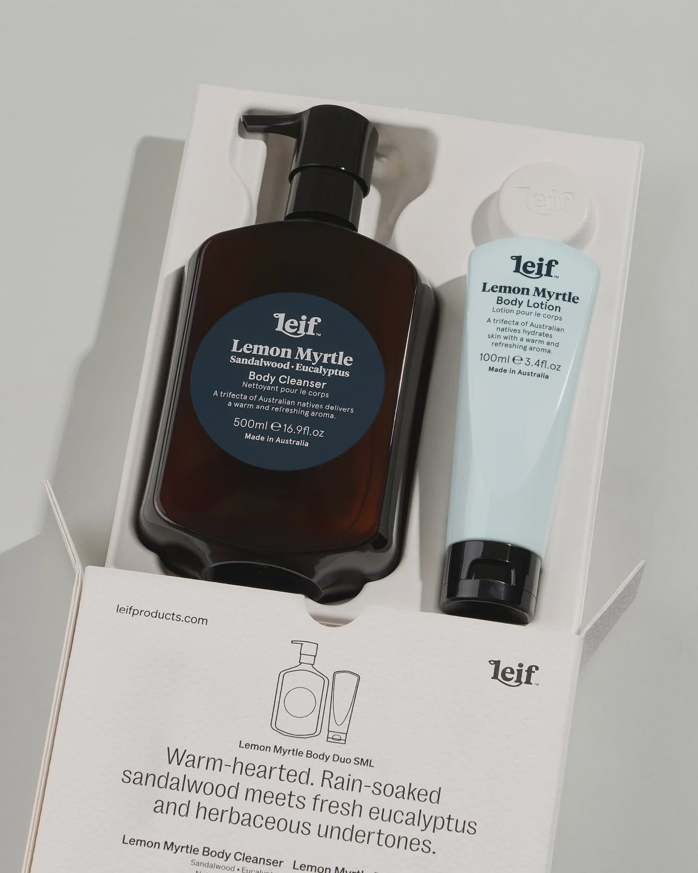 Leif Face/Body Leif | Lemon Myrtle Body Duo - SML
