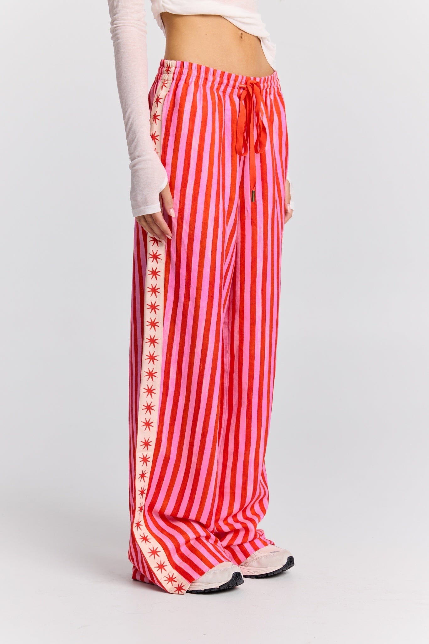 Maku Pants Cherry Ripe Straight Leg Pant - Cherry Ripe