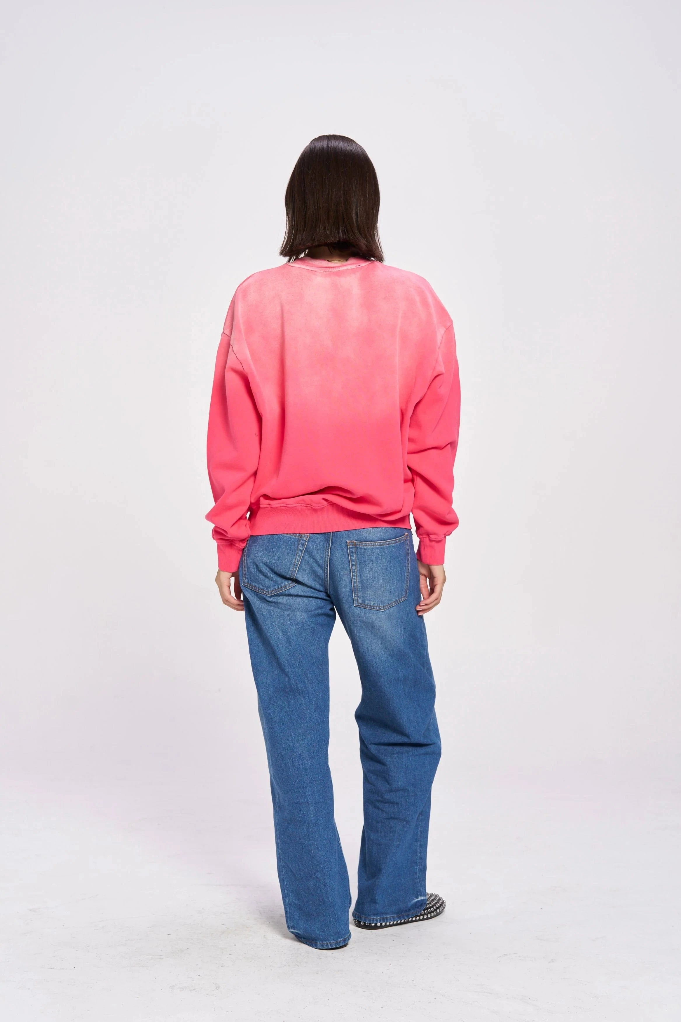 Maku Sweaters Maku | Mermaid LA Sirene Crew Neck - Rose Red Sun Fade