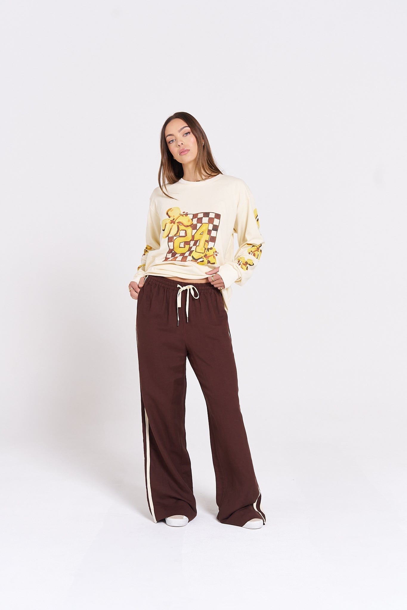 Maku Tops - Long Sleeve Maku | Island Sports Club Long Sleeve Top - Soft Butter