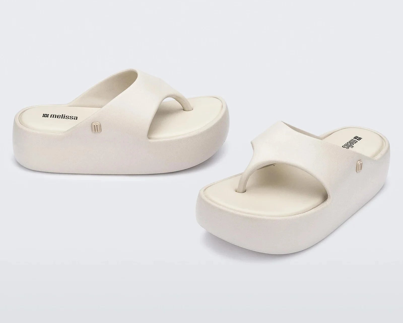 Melissa Footwear Free Platform Thong - Beige