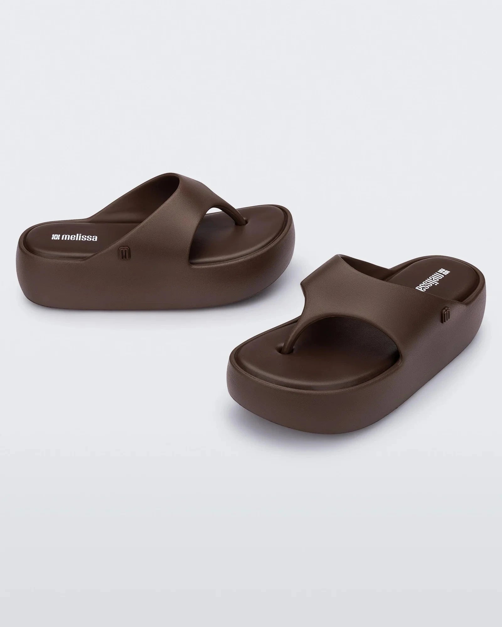 Melissa Footwear Free Platform Thong- Bronze