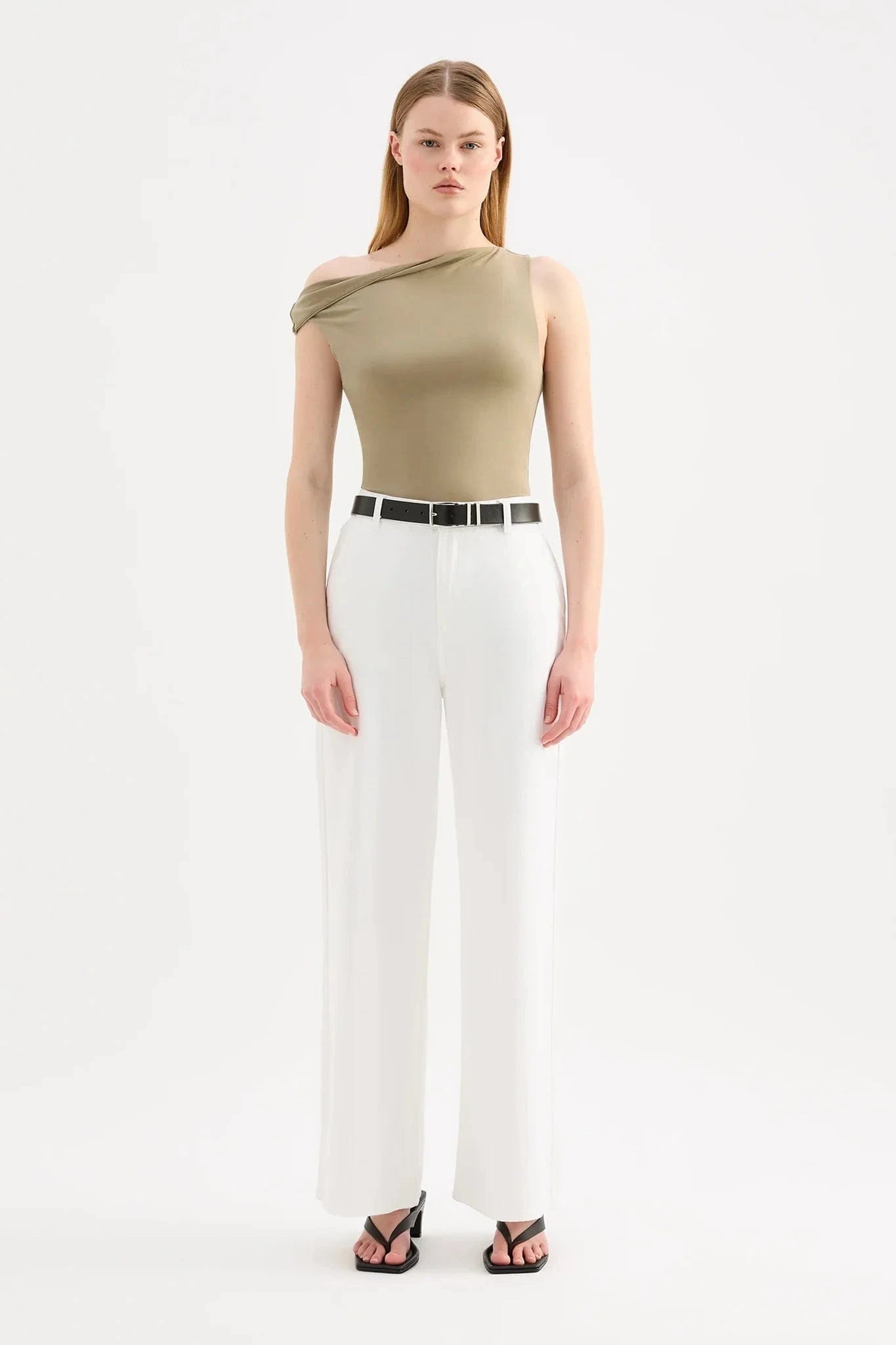 Nude Lucy Tops - Casual Chelsea Top - Deep Sage