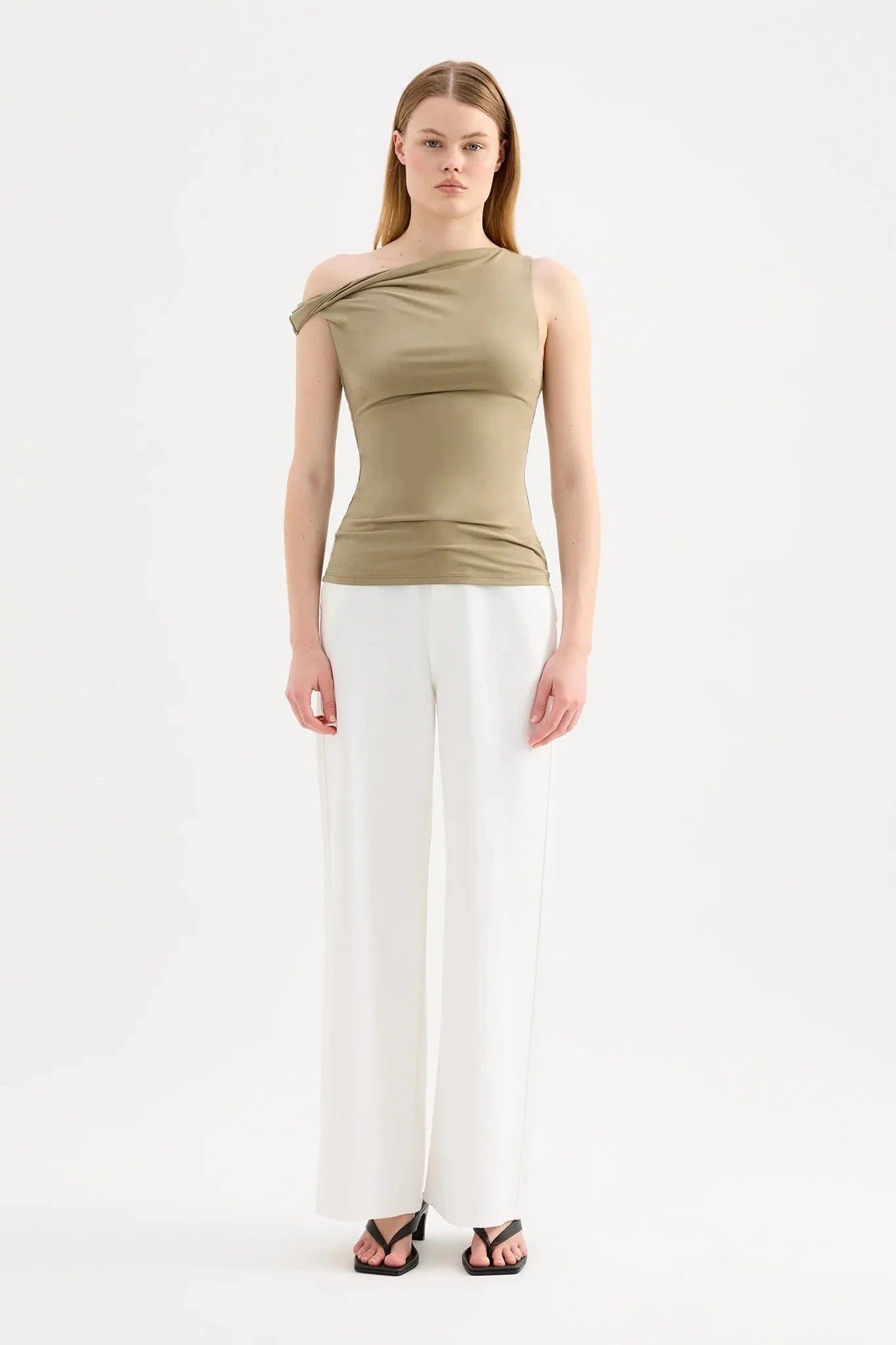 Nude Lucy Tops - Casual Chelsea Top - Deep Sage