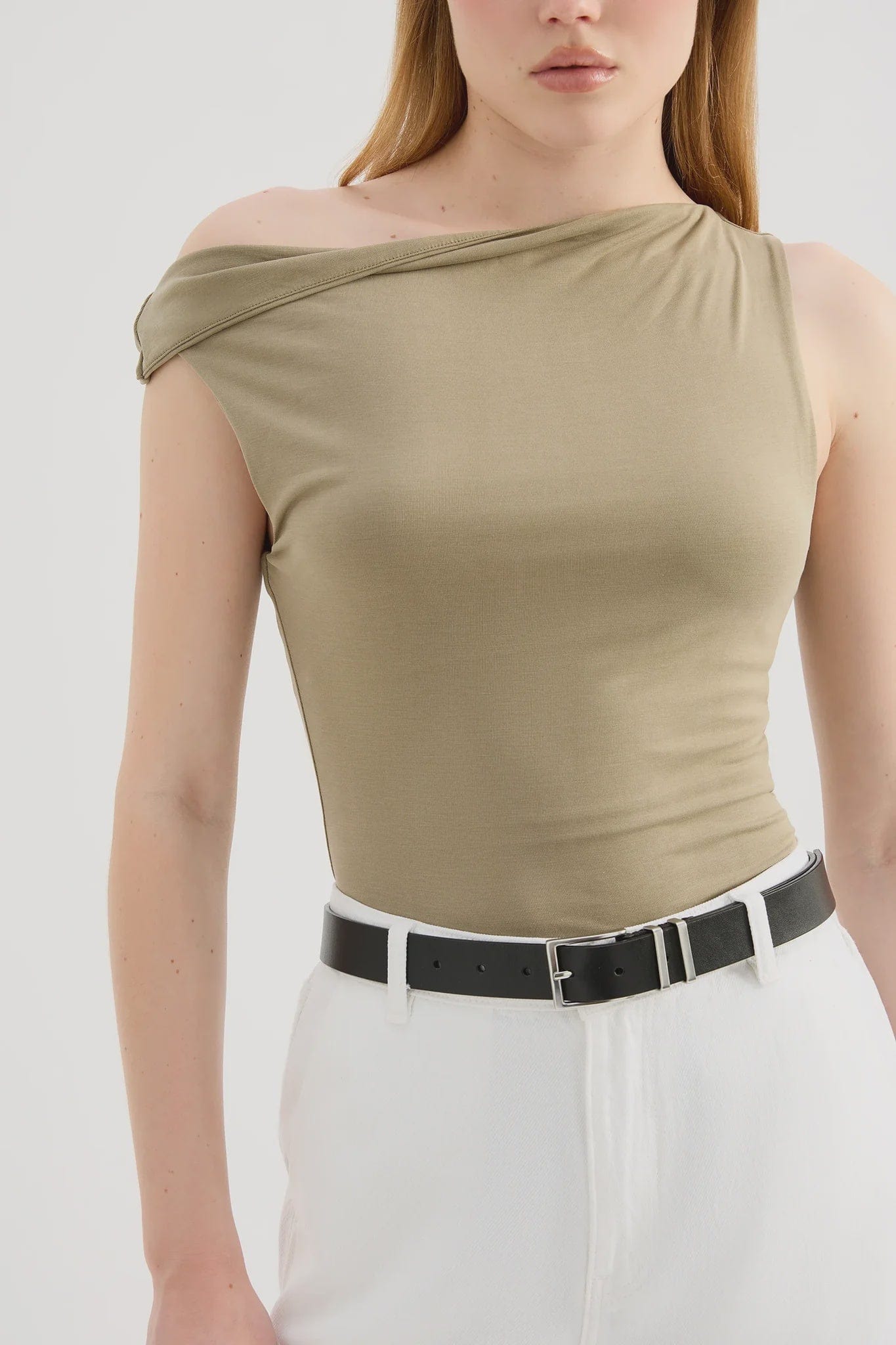 Nude Lucy Tops - Casual Chelsea Top - Deep Sage